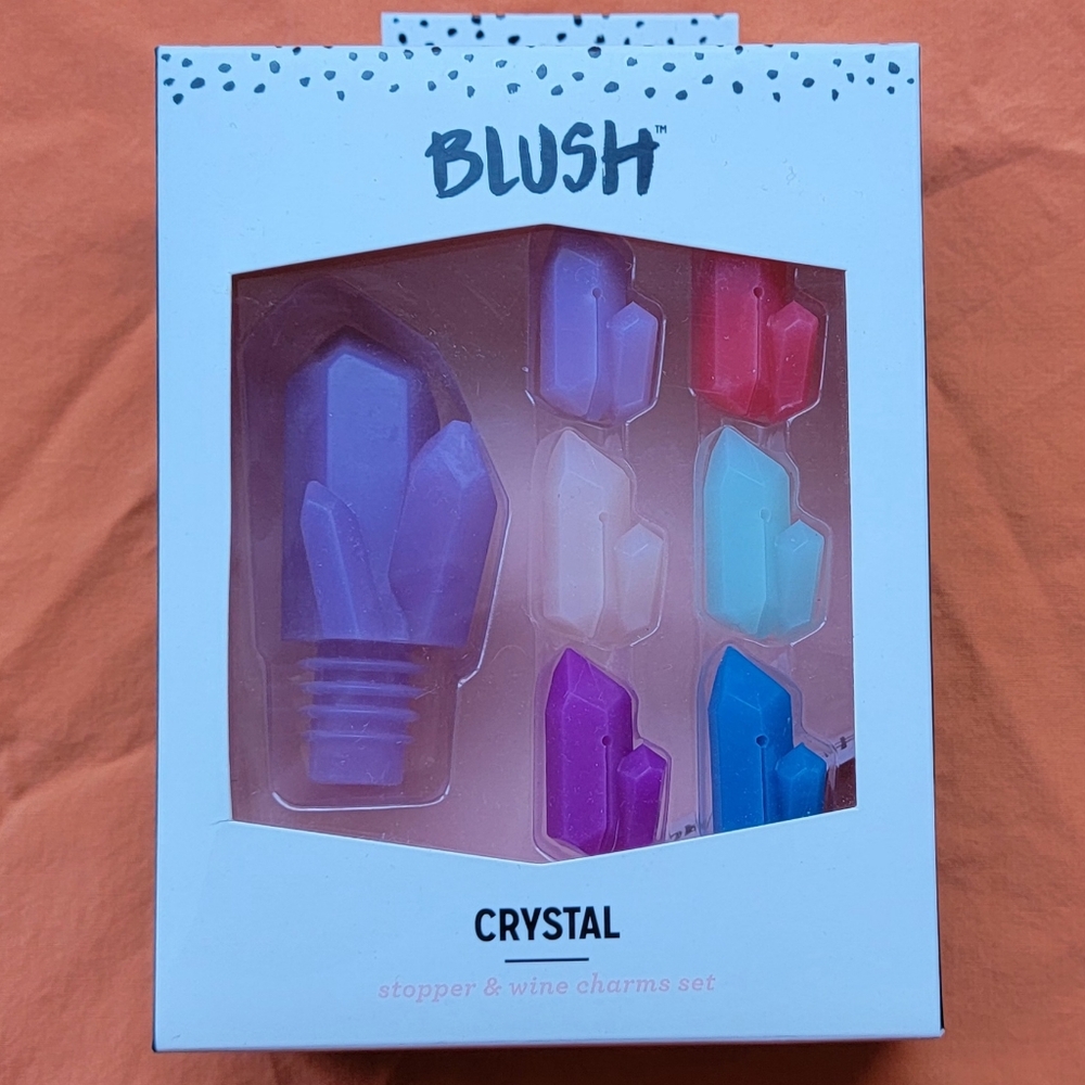 Crystal Stopper and Charm Set. Unopened/Unused